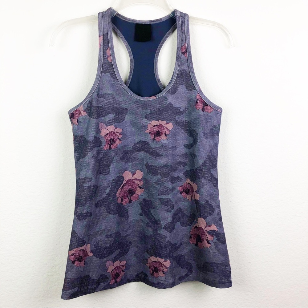 AXS Rose Camo Racerback Workout Tank Top
